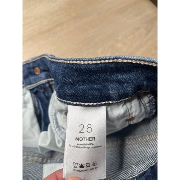 MOTHER Superior The Rambler Zip Matinee Ankle in Let's Wine About It 28 Wide Leg - Picture 7 of 11